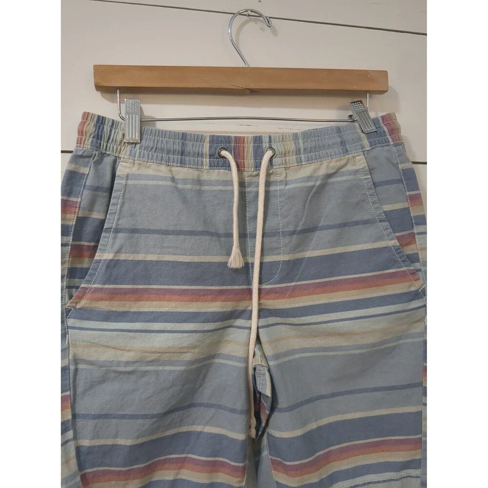 Urban pipeline 100% cotton S striped men's shorts coastal beach